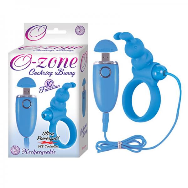 Nalone Ping Vibrating Single Speed Silicone Penis Ring, Blue 