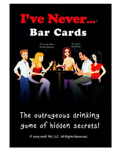 I&#039;ve never bar cards