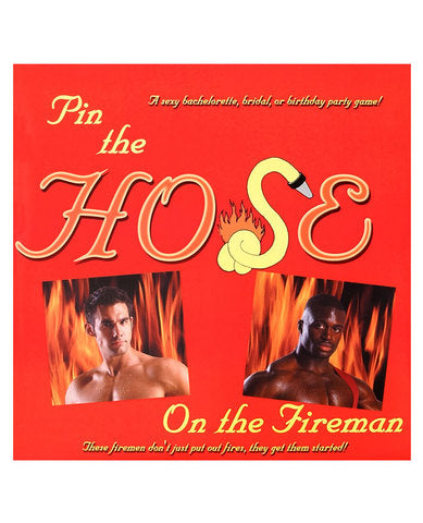 Pin the hose on the fireman game