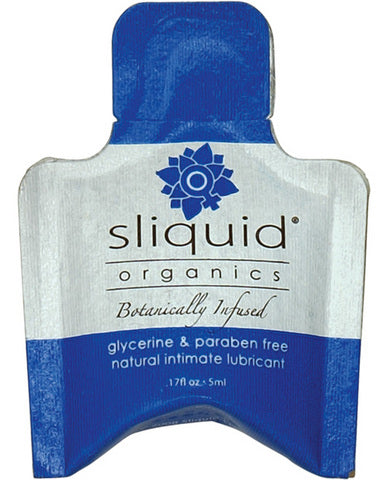 Sliquid organics natural intimate lubricant - .17 oz pillow