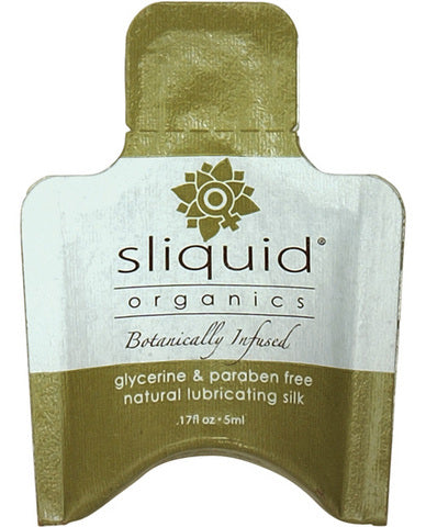 Sliquid organics silk lubricant - .17 oz pillow