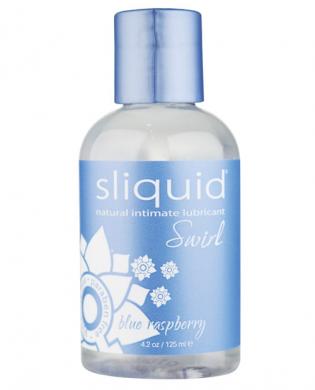 Sliquid swirl lubricant blue raspberry - 4.2 oz bottle