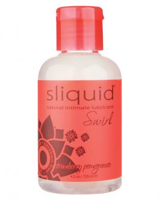 Sliquid swirl lubricant strawberry pomegranate - 4.2 oz bottle