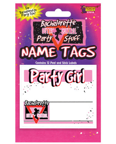 Bachelorette name tags