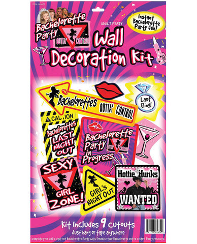 Bachelorette wall decoration kit
