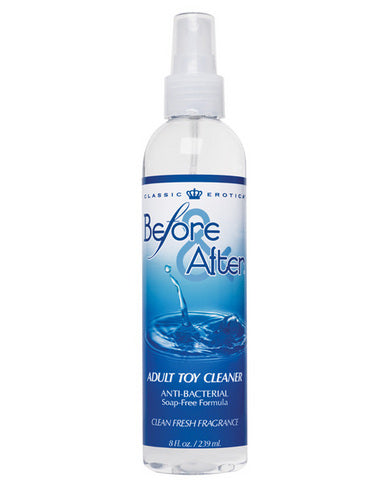 Before And After Anti-Bacterial Adult Toy Cleaner 8oz Spray Bottle
