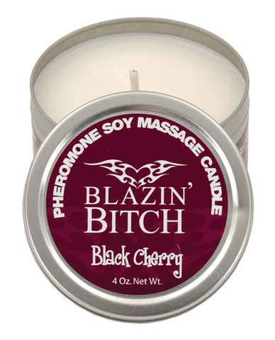 Blazin Bitch Pheromones Soy Massage Candle 4 ounces