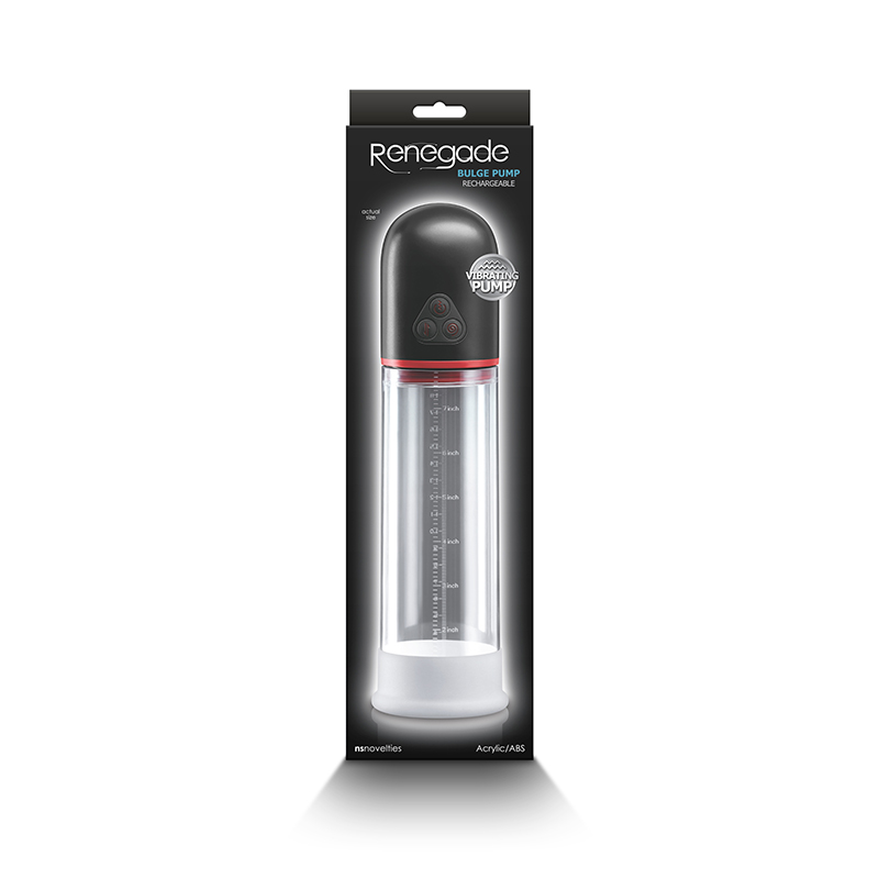 Renegade Bulge Vibrating Pump Black Masturbator