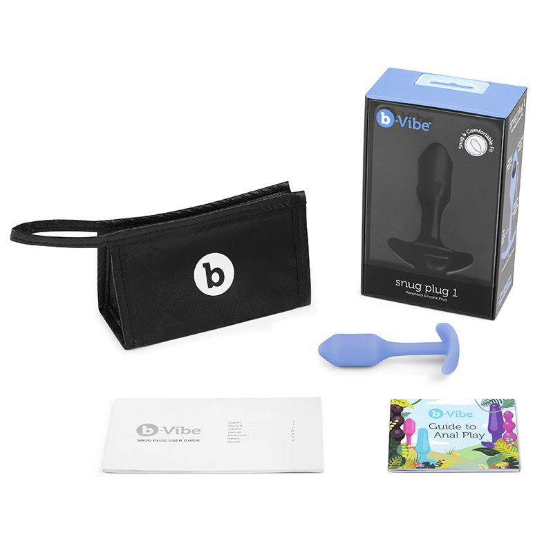 B-Vibe Snug Plug 1 Violet Butt Plug Vibrator