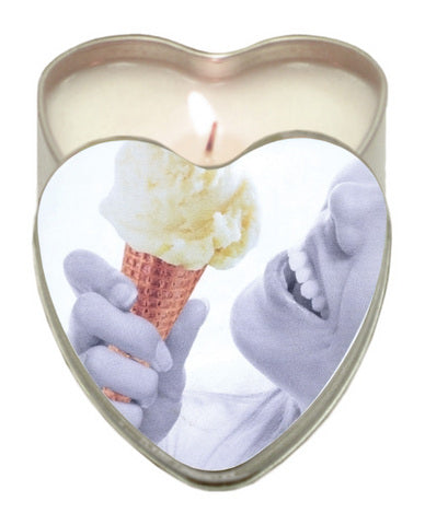 Edible Heart Candle - Vanilla