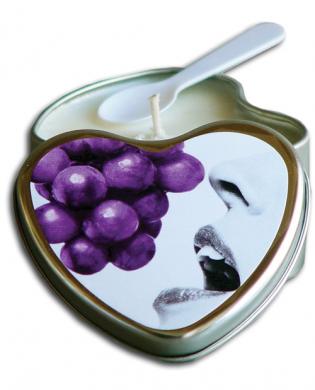 Edible Heart Candle - Grape