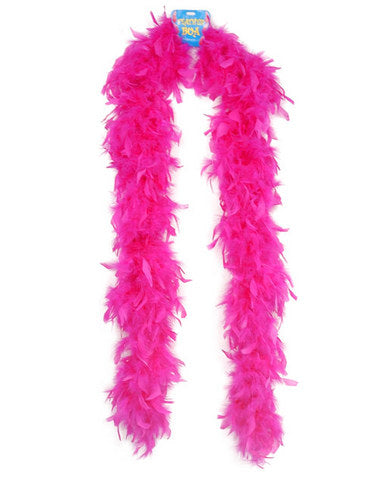Feather boa 72in - hot pink
