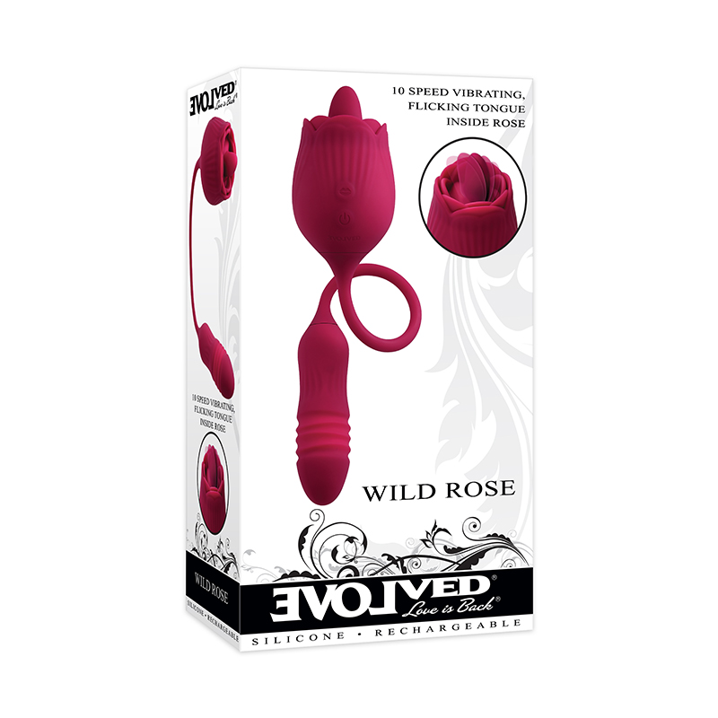 Evolved Wild Rose Silicone Rechargeable Red Bullet Vibrator