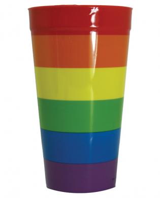 Rainbow Plastic Cup