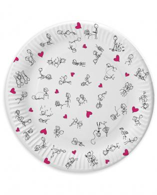 7in dirty dishes position plates - bag of 8