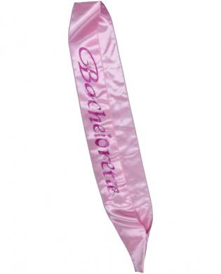 Bachelorette flashing sash - pink