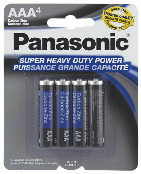 Panasonic Super Heavy Duty Battery AAA 4 Pack