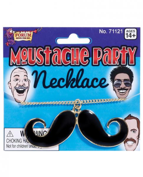 Mustache Party Mustache Necklace Black/Gold