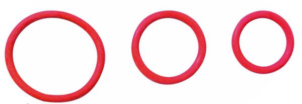 Rubber C Ring Set - Red