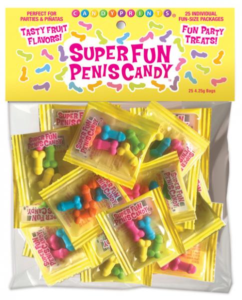 Super Fun Penis Candy 25 Packages per Bag