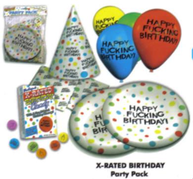 Happy fucking birthday party pack