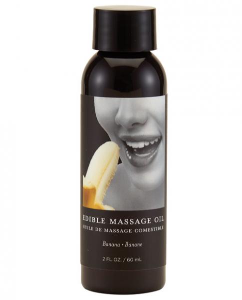 Earthly Body Edible Massage Oil Banana 2oz