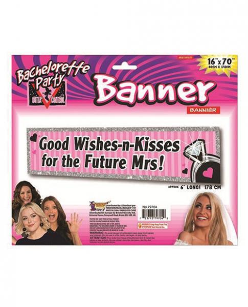 Bachelorette Outta Control Good Wishes Party Banner Pink