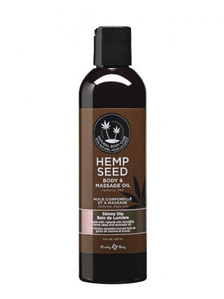 Massage And Body Oil With Hemp Seed Skinny Dip 8 Ounce