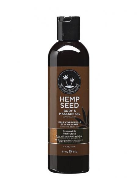 Massage And Body Oil With Hemp Seed Dreamsicle 8 Ounce
