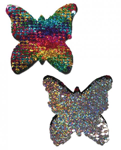 Pastease Color Changing Flip Sequins Butterfly Rainbow O/S