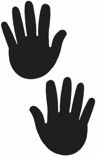 Hands Black Pasties O/S