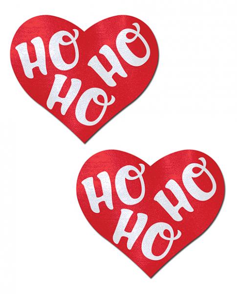 Ho Ho Ho Hearts Red &amp; White O/S