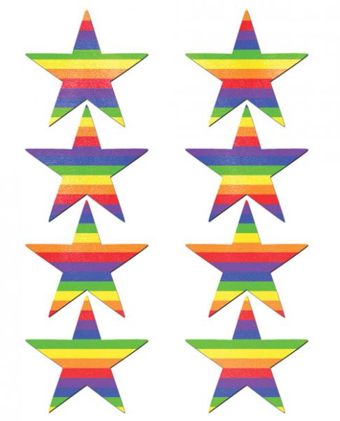 Pastease Mini Rainbow Stars Pack Of 8 O/S