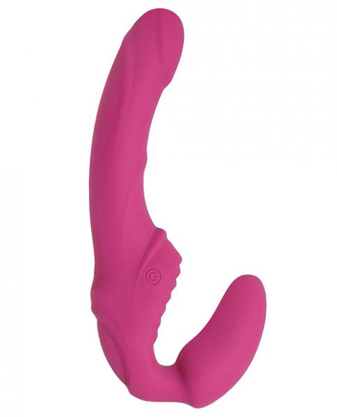 Eve&#039;s Vibrating Strapless Strap On Pink
