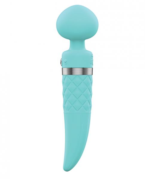 Pillow Talk Sultry Rotating Wand Teal