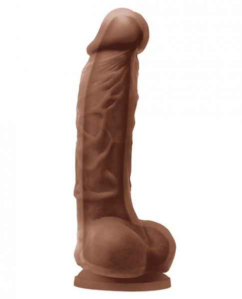 Colours Dual Density 5 inches Dildo Brown