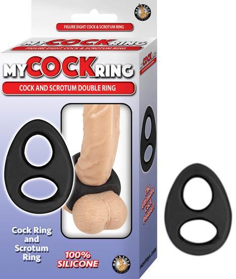 My Cockring Cock &amp; Scrotum Double Ring Black
