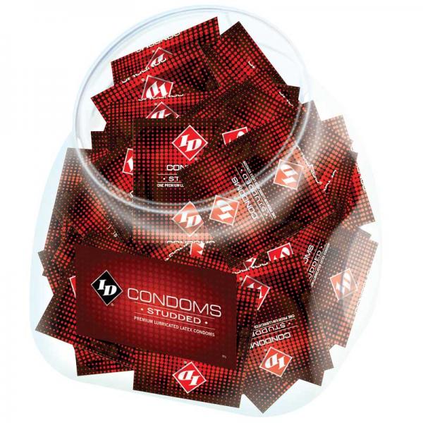 ID Studded Latex Condom Jar 144 Pieces