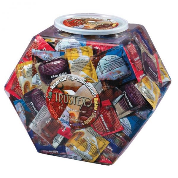 Trustex Flavored Condoms Assorted 288 Per Display