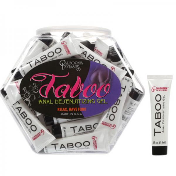 Taboo Anal Desensitizing Gel .5oz Tube (fishbowl With 36 Pieces)
