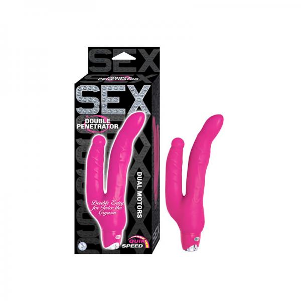 Sex Double Penetrator Dual Motor Waterproof Pink