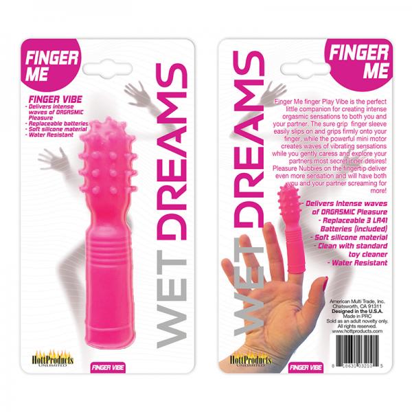 Wet Dreams Finger Me Single Motor Finger Play Vibe Magenta