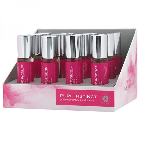 Pure Instinct Pheromone Perfume Oil For Her Roll On 0.34oz Display Of 12