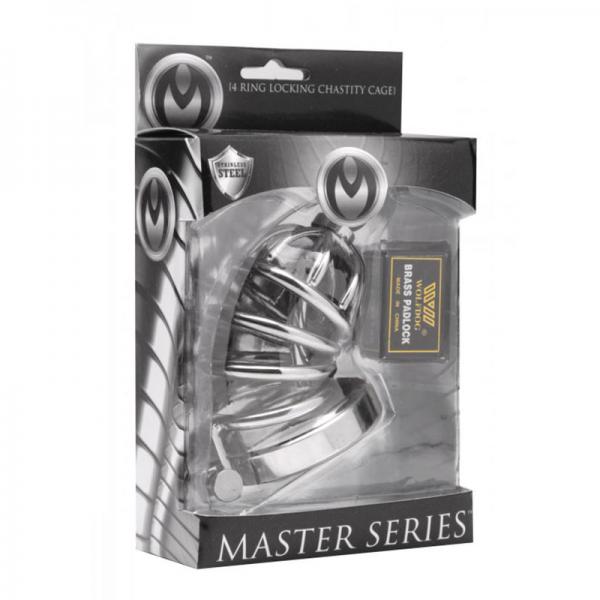 Masters 4- Ring Lock Chasttity Cage