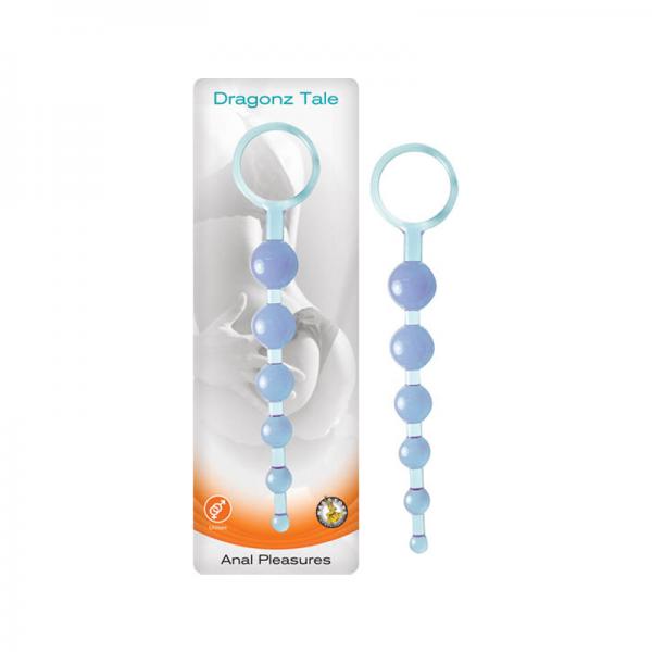 Dragonz Tale Anal Pleasures-blue - Body Safe Silicone - Phthalates Free - Waterproof - Size: Full Le