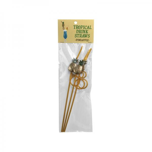 Tropical Drinking Straws Pineapple