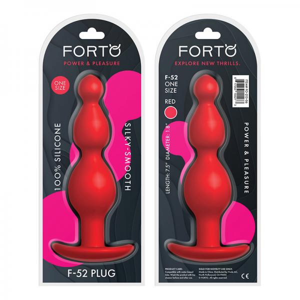Forto F-52: Cone Beads Red