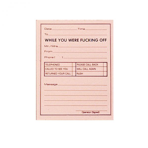 X-rated Phone Message Pad