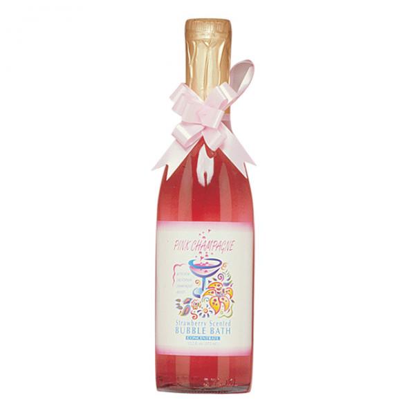 Pink Champagne Strawberry Scented Bubble Bath W/pheromones 12.2oz