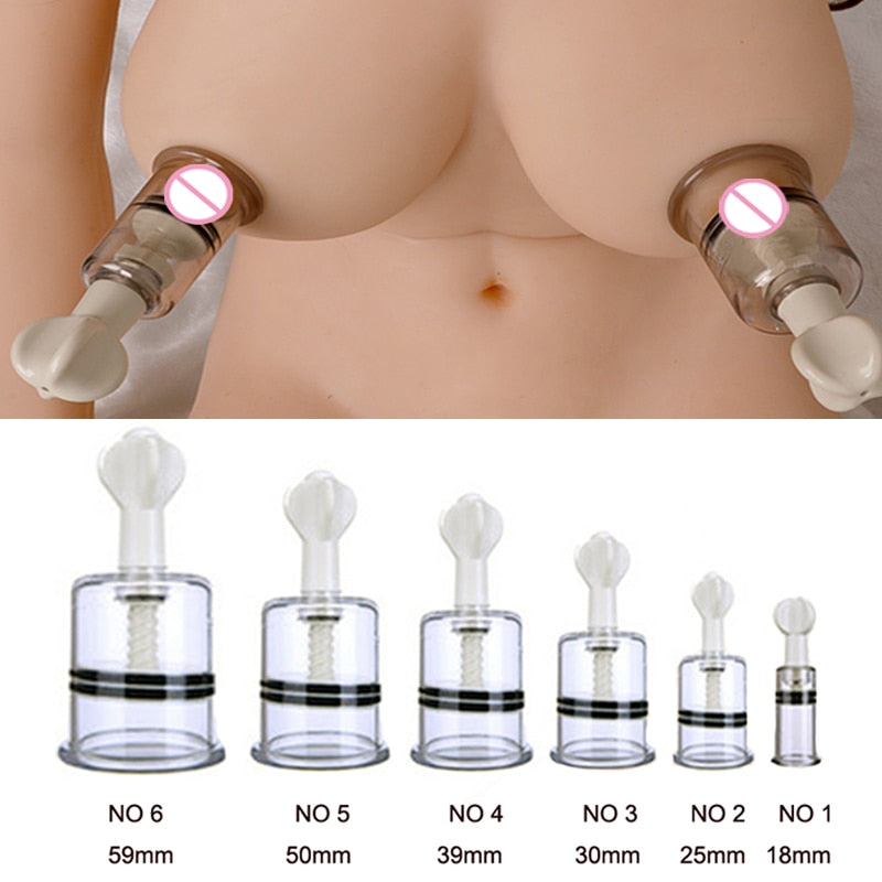 Nipple Sucker Enlarger Adult Sex Toys For Women Men Vibrator BDSM  Nipple Clamps Clit Pussy Pump Clitoris Masturbator Massager